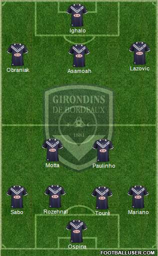 FC Girondins de Bordeaux Formation 2013