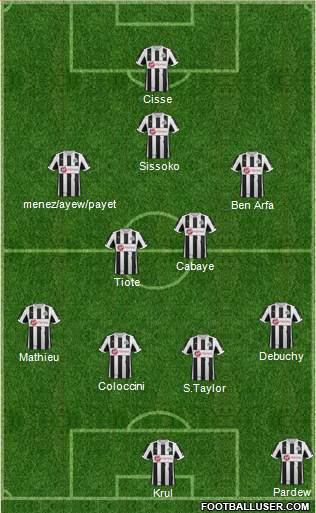 Newcastle United Formation 2013