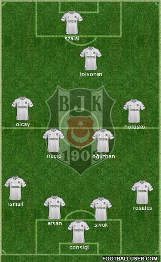 Besiktas JK Formation 2013