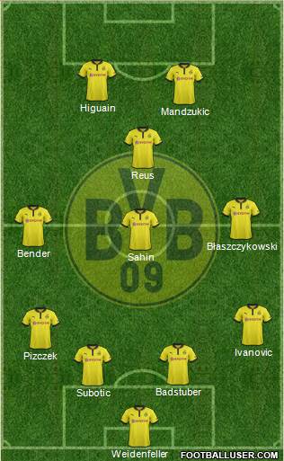 Borussia Dortmund Formation 2013