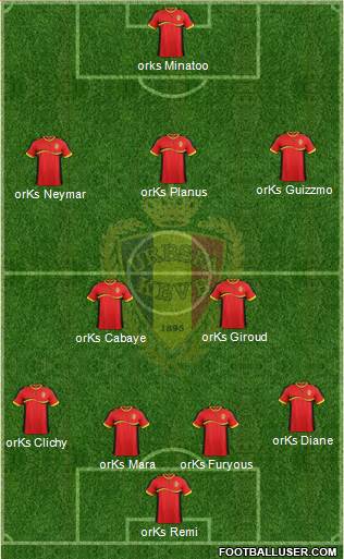 Belgium Formation 2013