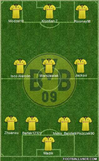 Borussia Dortmund Formation 2013