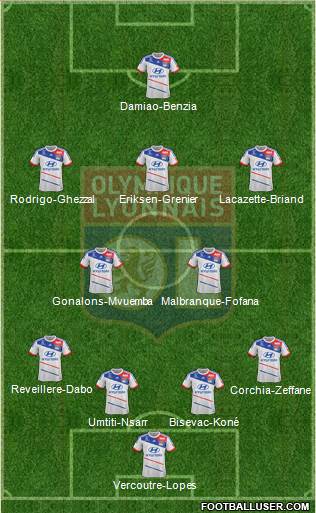 Olympique Lyonnais Formation 2013