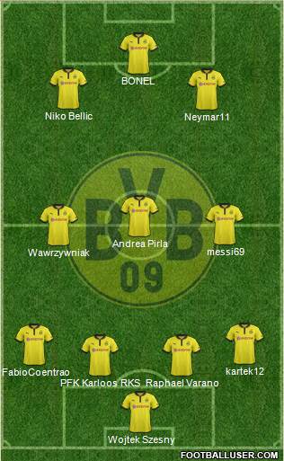 Borussia Dortmund Formation 2013