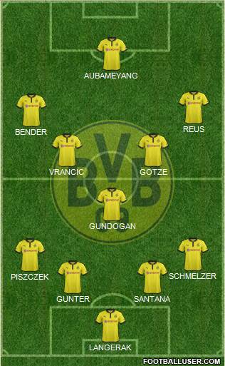 Borussia Dortmund Formation 2013