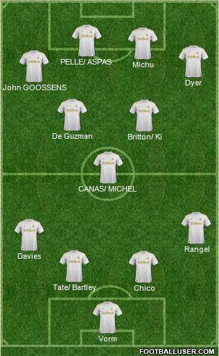 Swansea City Formation 2013