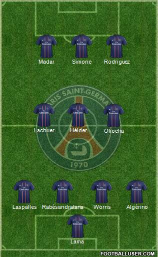 Paris Saint-Germain Formation 2013