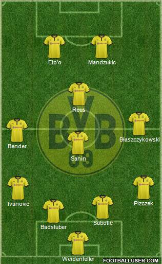 Borussia Dortmund Formation 2013