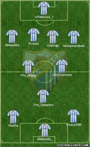 Málaga C.F., S.A.D. Formation 2013