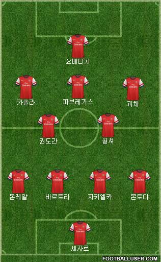 Arsenal Formation 2013