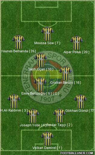 Fenerbahçe SK Formation 2013