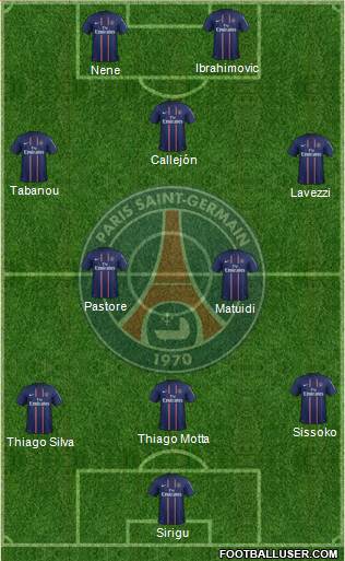 Paris Saint-Germain Formation 2013