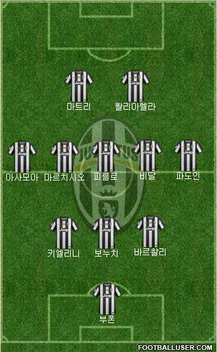 Juventus Formation 2013