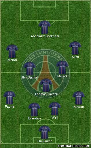 Paris Saint-Germain Formation 2013