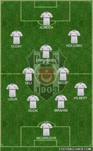 Besiktas JK Formation 2013
