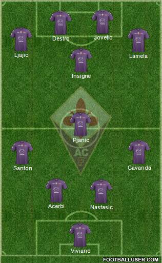 Fiorentina Formation 2013