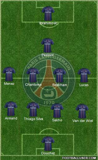 Paris Saint-Germain Formation 2013
