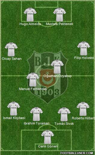 Besiktas JK Formation 2013