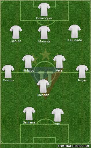 LDU de Quito Formation 2013