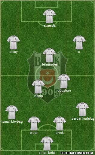 Besiktas JK Formation 2013
