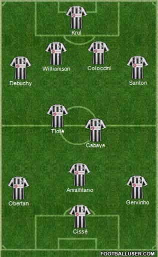 Newcastle United Formation 2013