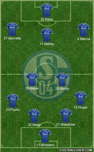 FC Schalke 04 Formation 2013