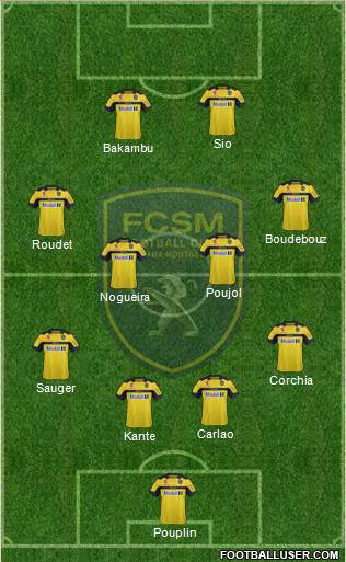 FC Sochaux-Montbéliard Formation 2013