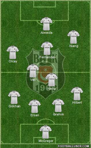 Besiktas JK Formation 2013