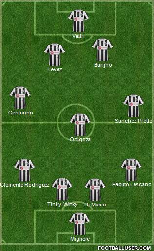 Newcastle United Formation 2013