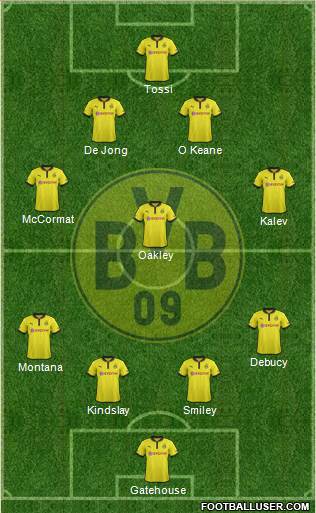 Borussia Dortmund Formation 2013