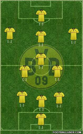 Borussia Dortmund Formation 2013