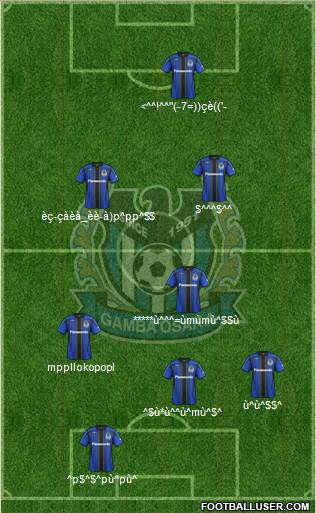 Gamba Osaka Formation 2013