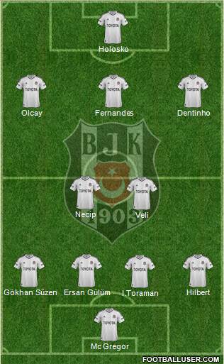 Besiktas JK Formation 2013