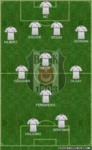 Besiktas JK Formation 2013