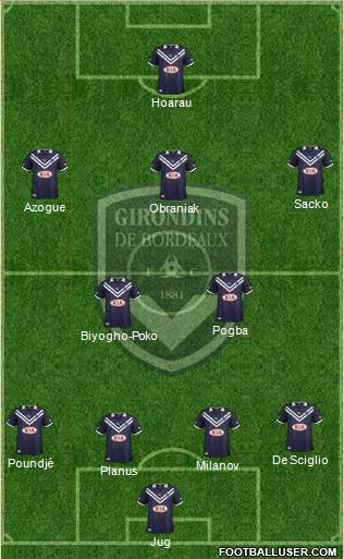 FC Girondins de Bordeaux Formation 2013