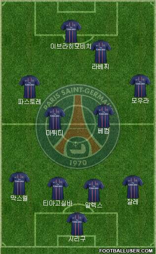 Paris Saint-Germain Formation 2013