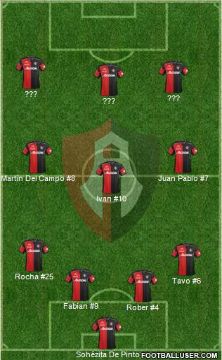Club Deportivo Atlas Formation 2013