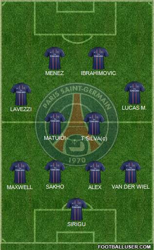 Paris Saint-Germain Formation 2013
