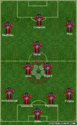 OGC Nice Côte d'Azur Formation 2013