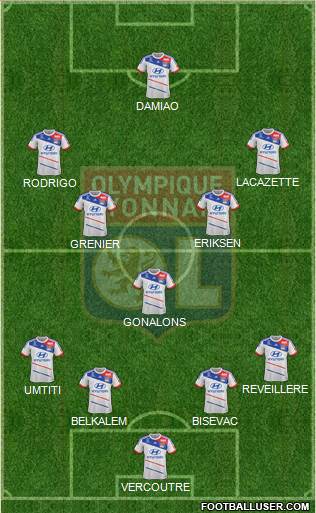 Olympique Lyonnais Formation 2013