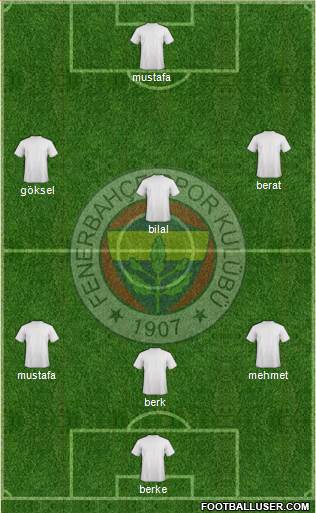 Fenerbahçe SK Formation 2013
