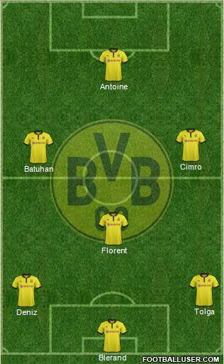 Borussia Dortmund Formation 2013