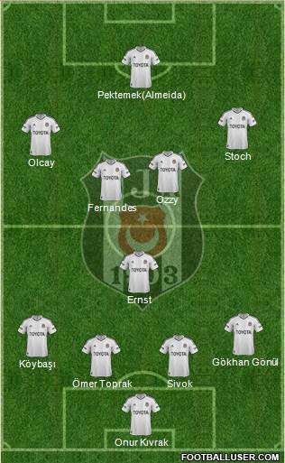 Besiktas JK Formation 2013