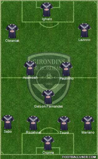 FC Girondins de Bordeaux Formation 2013