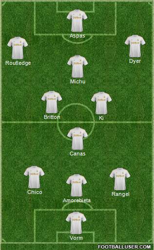 Swansea City Formation 2013