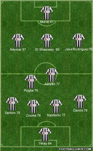 Newcastle United Formation 2013