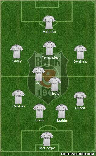 Besiktas JK Formation 2013