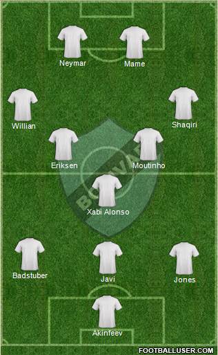 C Bolívar football formation