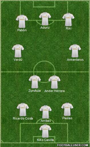 Swansea City Formation 2013