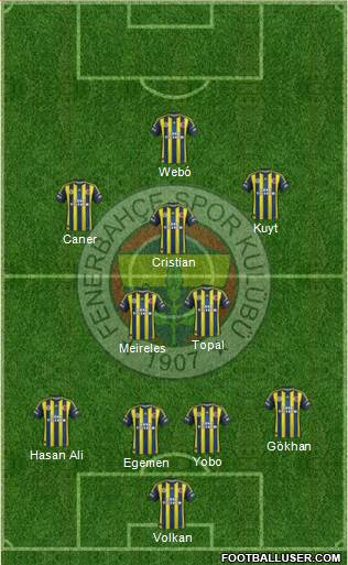 Fenerbahçe SK Formation 2013